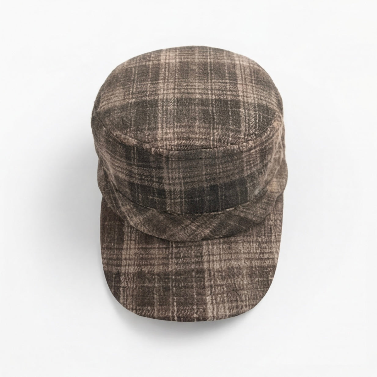 Umber Plaid Cadet Hat