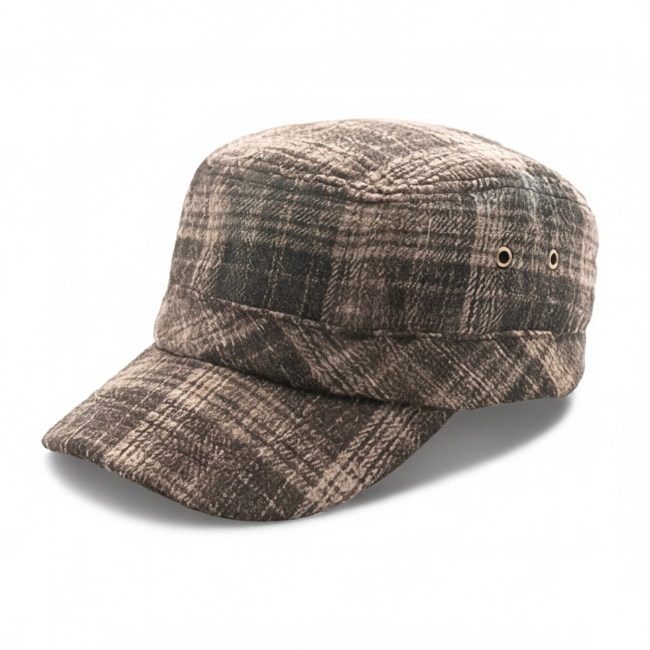Umber Plaid Cadet Hat